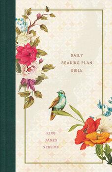 Hardcover The Daily Reading Plan Bible [Nightingale]: The King James Version in 365 Segments Plus Devotions Highlighting God's Promises Book