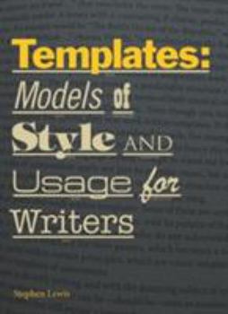 Paperback Templates: Models of Style and Usage for Writers Book