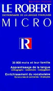 Paperback le robert micro poche de la langue francaise [French] Book