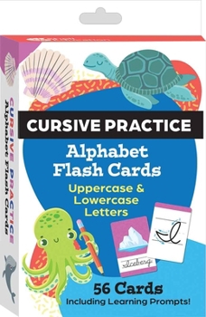 Misc. Cursive Practice Alphabet Flash Cards Book