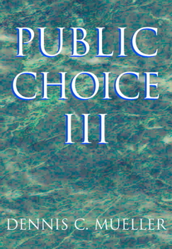 Paperback Public Choice III Book