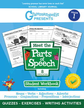 Paperback The Parts of Speech Workbook, Grade 1 Book