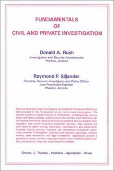 Hardcover Fundamentals of Civil and Private Investigation Book