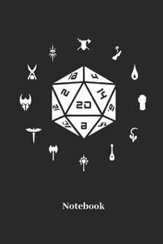 Notebook: Dot Grid Notebook For Fantasy Role Play Game Fans I Boardgame I Tabletop Player I Dungeons I Dragons I Dice Roll I D20 - Diary Sketchbook Gift