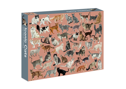 Misc. Iconic Cats: 1,000-Piece Jigsaw Puzzle Book