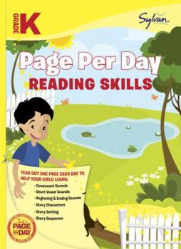 Paperback Kindergarten Page Per Day: Reading Skills Book
