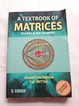 Paperback A Textbook of Matrices Narayan, Shanti and Mittal, P.K. Book