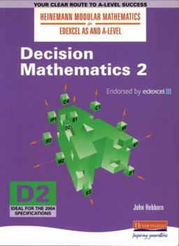 Paperback Edexcel as and a Level Decision Mathematics: 2 Book