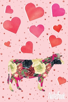 Notebook: Cute Cow Cartoon themed Cover Design Notebook For Girls Boys Kids Teens For Taking notes & Ideas - Perfect gifts Journal For Cow Lovers.