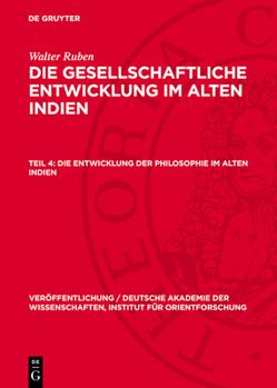 Hardcover Die Entwicklung Der Philosophie Im Alten Indien [German] Book