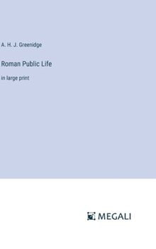 Hardcover Roman Public Life: in large print Book