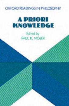 Paperback A Priori Knowledge (Oxford Readings In Philosophy) Book