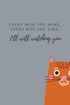 Paperback I'll watching you: liniertes Notizbuch mit Spruch - Katze Haustier Lieblingstier Tier Hauskatze Katzenliebhaber Geschenk Mama Geburtstag Book