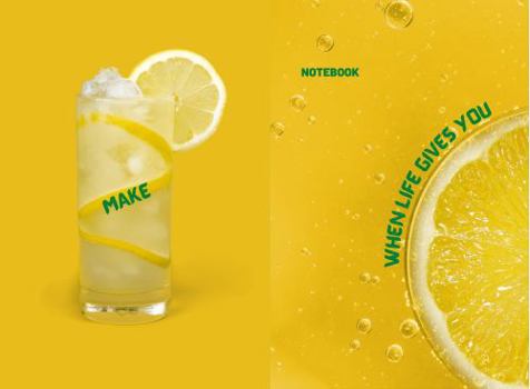 Paperback Notebook: Lemonade Themed Journal, 6x9, 120 pages, Ideal for Mom, Dads, Kids and Lemonade Lovers. Book