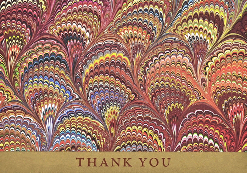 Misc. Venetian Thank You Cards (14 Cards, 15 Self-Sealing Envelopes) Book