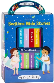 Hardcover My Little Library: Bedtime Bible Stories (12 Board Books) Book