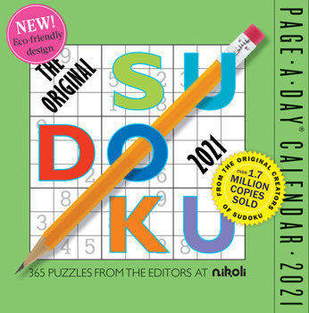 Calendar Original Sudoku Page-A-Day Calendar 2021 Book