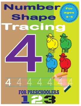 Paperback Number and shape tracing: Number Tracing Book, Numbers Practice Workbook, for Preschoolers and Kids Ages 3-5 Book