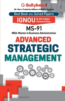 Paperback MS-91 Advanced Strategic Management Book