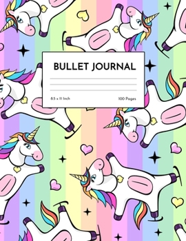 Bullet Journal: Pretty Unicorn Dot Grid Notebook - Dotted Note Pad for Kids, Girls, Teens, Tweens, Women - Gifts for Birthday and Christmas | Design 98839