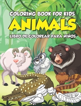 Paperback Animals - Coloring Book for Kids - Libro de Colorear Para Niños: Libro Para Colorear Animales de la Selva Book