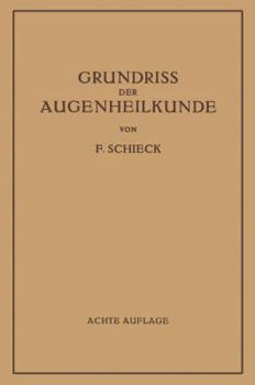Paperback Grundriss Der Augenheilkunde Für Studierende [German] Book