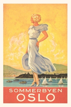 Paperback Vintage Journal Oslo Travel Poster Book