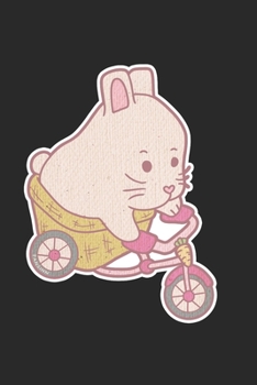 Sporty Bunny Bike Notebook: Graph Paper Journal 6x9 - 120 Pages