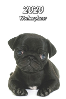 2020 Wochenplaner: Mops Welpe | 107 Seiten, 15cm x 23cm ca. A5 | Taschenkalender | Terminplaner | Tagebuch | Terminkalender | Organizer für Hundeliebhaber (German Edition)