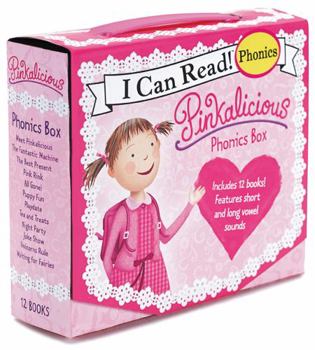 Paperback Pinkalicious 12-Book Phonics Fun!: Includes 12 Mini-Books Featuring Short and Long Vowel Sounds Book