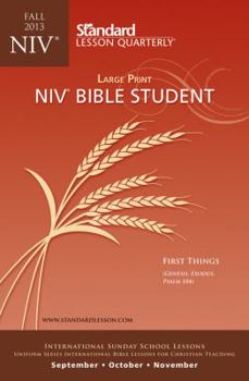 Paperback Bible Student, Fall 2013: New International Version (Standard Lesson Quarterly) Book