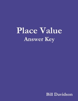 Paperback Book 2: Place Value Answer Key Book