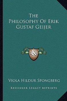 The Philosophy Of Erik Gustaf Geijer