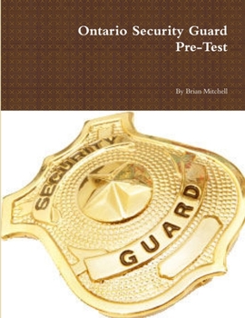Paperback Ontario Security Guard Pre-Test Book