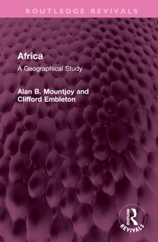 Hardcover Africa: A Geographical Study Book