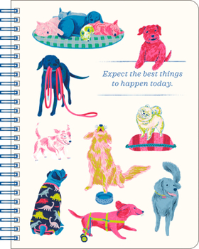 Hardcover Spiral Notebook: Expect the Best Things to Happen Today. Book