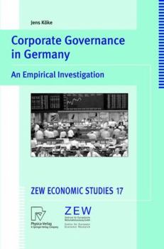Paperback Corporate Governance in Germany: An Empirical Investigation Book
