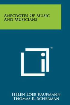 Paperback Anecdotes of Music and Musicians Book