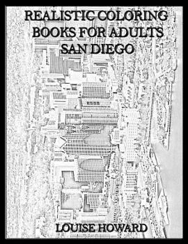 Paperback Realistic Coloring Books for Adults San Diego Book