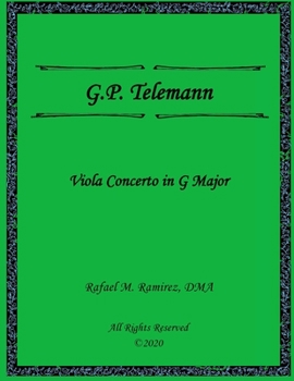 Paperback G.P. Telemann Concerto in G Major: For Viola and Piano Book