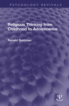 Hardcover Religious Thinking from Childhood to Adolescence Book