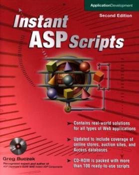 Paperback Instant ASP Scripts [With CDROM] Book