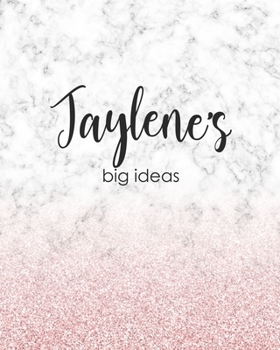 Jaylene's Big Ideas: Personalized Notebook - 8x10 Lined Women's Journal