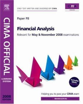 Paperback Cima Official Learning System Financial Analysis Book