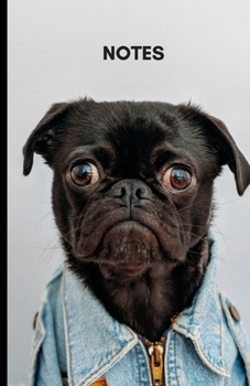 Notes: Adorable Pug, Wide Ruled Journal Notebook, Use for Ideas, as a Diary, Great Gift for Anyone Who Loves Pugs