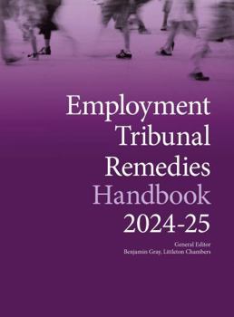 Paperback Employment Tribunal Remedies Handbook 2024-25 Book