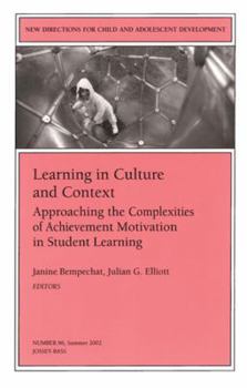 Paperback Learning in Culture and Context: Approaching the Complexities of Achievement Motivation in Student Learning Book
