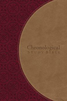 Paperback The Chronological Study Bible: New King James Version, Berry/Café au Lait Leathersoft (Signature) Book