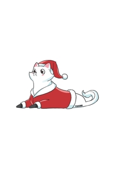 Christmas Santa Cat Notebook: Graph Paper Journal 6x9 - 120 Pages