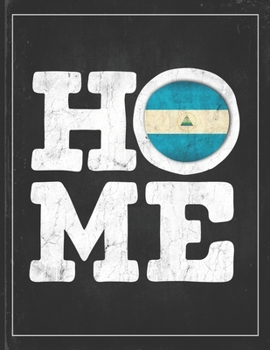 Home: Nicaragua Flag Planner for Nicaraguan Coworker Friend from Managua  Lightly Lined Pages Daily Journal Diary Notepad